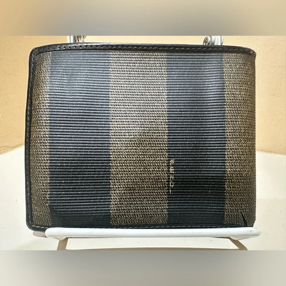 Fendi Pequin Stripe Bifold Wallet